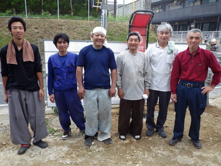 建て方メンバー(加子母地域+東京の職人)