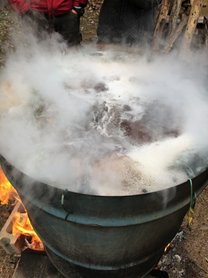 煮沸状態の写真