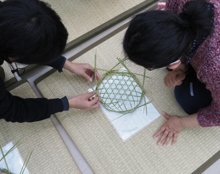 竹細工の実習