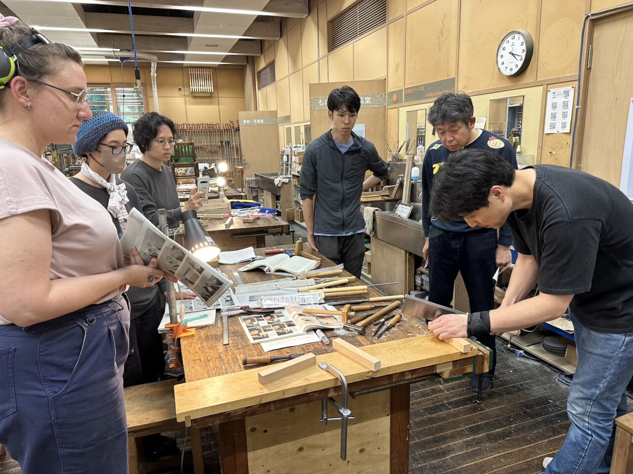 手工具１の授業風景
