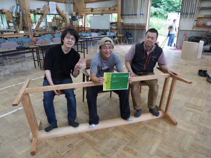 入賞作品とデザインした学生