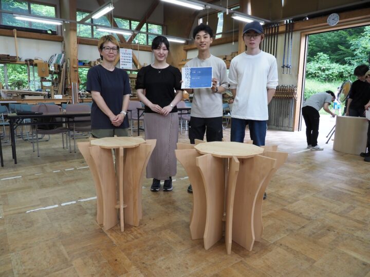 入賞作品とデザインした学生