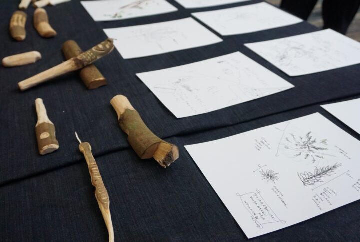 完成したネイチャージャーナリングとナイフワークの作品達