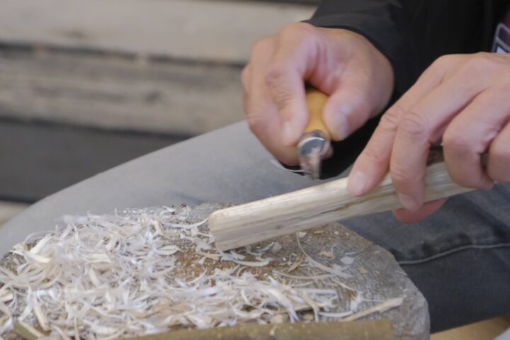 薄く薄く削る、ナイフワークの参加者