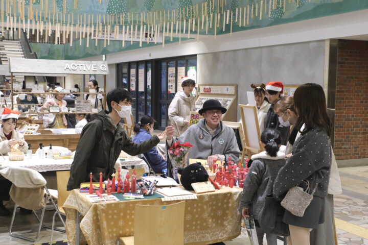 森のクリスマスマーケットにて