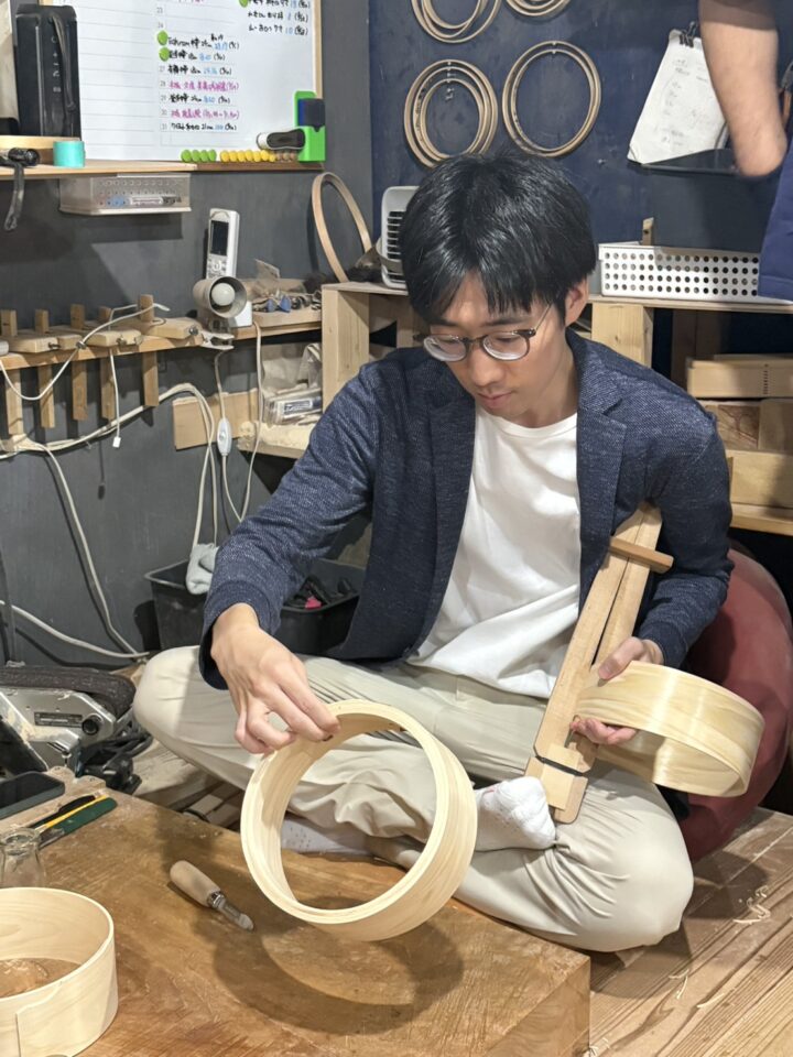 体験する学生